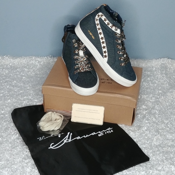 vintage havana carbonite high top sneaker